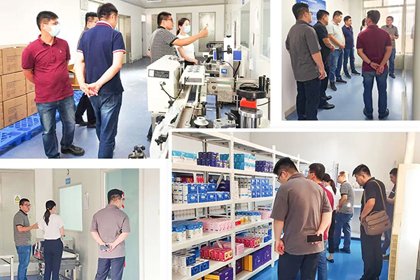 漱玉平民采購DTP事業部經理李玉靜一行蒞臨欣希安藥業參觀交流